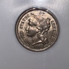 1888 Three 3 Cent Nickel 3cn Ngc Ms62  002  obsolete  Unc Uncirculated Ecc c Inc