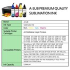 960ml Bulk A-sub Sublimation Ink For All Inkjet Et-2720 2760 4800 2800 2803 2400