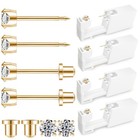 At Home Ear Piercing Kit - Disposable Gun  316l Surgical Steel  4mm Cz Studs  4