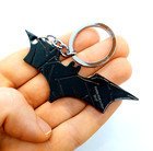 Batman Logo Keychain Shattered Black Bat Dc Comics Superhero Key Chain keyring