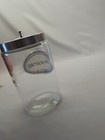 Glasco Apothecary Medical Suppy Jar Black Letters Vintage 