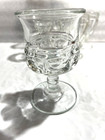 Lot Of Six  6  Vintage Mixed Lot Kings Crown Scallop Mini Shot Glass 3-1 2  Tall