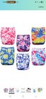 6 Pack Reusable -washable Diapers With Wet Bag And Inserts