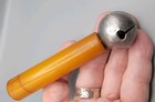 Vintage Bakelite Jingle Stick Clear Bright Bell Tone Percussion Instrument