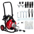 100ft X 1 2  Portable Drain Cleaner Machine Electric Drain Sewer Auger Cleaning