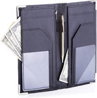 5x9 11-pocket Server Book Organizer With Double Magnetic Pockets  Zipper Pouch  