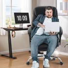 6-point Massage Office Chair With Heated Ergonomic Desk Chairs With Footrest