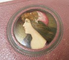 Antique Vanity Hatpin Box With Portrait