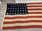 Original 38 Star American Ensign 12-ft  Flag Pat  1870 Fort Lincoln Nd