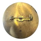 Vintage Brass Copper Modernist Modern Round 1 3 8  Mid Century Brooch Pin