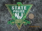 New Jersey State Police St patricks Day Patch For Display Only Super Rare