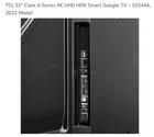 Tcl 55  Class 4-series 4k Uhd Hdr Smart Google Tv     55s446  2022 Model