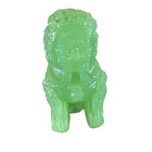 Vintage Carved Green Jade Foo Lion 3  1 2  Tall Sculpture Old  Chinese Figurine