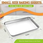 Small Baking Sheet Of 2  Cekee Stainless Steel Baking Pan Tray Cookie Sheet
