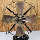 Western Electric Antique 13  Cage Fan Brass 4 Blades 3-speed Early 1900s   Read