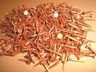 100 Vintage 5 8    Long Solid Copper Tacks Sharp Point s 1 4    Wide Flat Head N o s