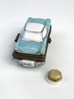 Phb Porcelain Hinged Trinket Box Blue Car And Hamburger