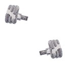 Sterling Silver 925 White Sapphire Cuff Links