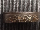 Higo Sword Fittings  Edo Period Iron Edge Fittings  Metal Inlay  39mm X 21mm