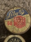 Lot Of 16 Vintage Wooden Sewing Thread Spools  Richardsons Silk  Lily  Star  