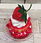 Fake Strawberry Shortcake Dessert With Whipped Cream Tiered Tier Tray Decoration