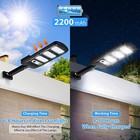 Commercial Solar Street Flood Light Led Lamp Outdoor Area Dusk To Dawn Wall Lamp