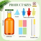 Maxcheck 110 Pcs 8oz Colorful Juice Bottles  16 Oz  Pour Clear