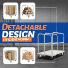 35   24  Platform Truck Cart Steel Panel Drywall Dolly Cart 2500lbs W  4 Casters