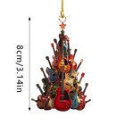Rockin Around The Guitar Christmas Tree Ornament Xmas Party Decorations