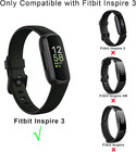 Pack 3 Silicone Bands For Fitbit Inspire 3 Replacement Wristbands For Women Men 
