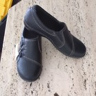 Clarks Collection Women s Black Leather Slip-on Casual Comfort Shoes 7 M