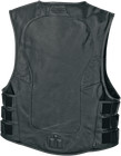 Icon Mens Black Leather Regulator Motorcycle Racing Riding D30 Armored Club Vest
