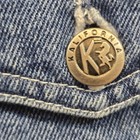 Womens Vintage Rare 90s Kalifornia Speed Control Denim Overall Skort Size 9 10