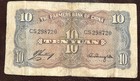 1940 10 Yuan Farmers Bank Of China Fine