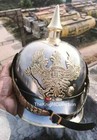 Collectible German Leather Pickelhaube Helmet Imperial Officer   s Grade Prussian