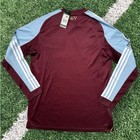 Adidas Aston Villa Home Shirt 2025 26 Long Sleeve Jersey Bnwt Men s Medium
