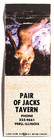 Vintage Pair Of Jacks Tavern Girlie Match Cover  Peru  Il - Unstruck