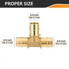 Efield 5 To 100 Packs Pex A Expansion Tee 3 4 x3 4 x3 4  Brass Fittings No Lead