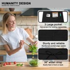 Server Apron With 3 Pockets  1 Pack Short Waist Apron For Waitress Waiter  Re   