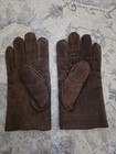 Fownes Men s Brown Leather Shearling Lined Driving Gloves Wrist  Size M