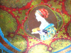 Vintage 8  Hostess Fruit Cake Tin Colorful Design Continental Baking Co   Empty