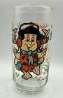 Vintage 1986 Freddy Flintstones Kids Pizza Hut Drinking Glass 6 Inches