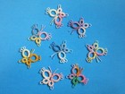 Tatted Butterfly 8 Butterflies Tatting Lace Appliqu  