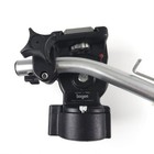 Bogen 3063 Manfrotto 136 Fluid Video Tripod Head Qr Plate Handle Italy