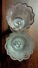 Pair Of Antique Rare Spooners Pressed Glass Eapg Bellflower  Late 19th C
