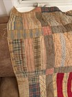 Antique Primitive Strip  Quilt   Antique Cotton Fabric Back1930-50