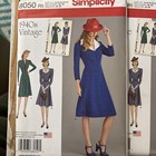 4 Retro Copies Sewing Patterns 40s Style Simplicity Butterick Six Pieces
