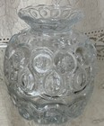 Clear Moon   Star Footed 6    Comport By Smith Glass