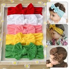3pc set Baby Toddler Girls Kids Bunny Rabbit Bow Knot Turban Headband Hair Band   
