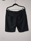 Adidas Shorts Mens 34 High Rise 3 Stripes Black Chino Golf Shorts W Pockets